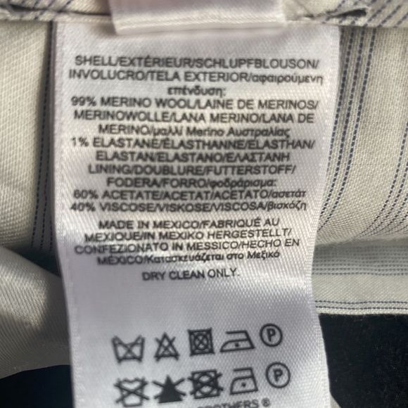 Mens Brooks Brothers Regent Fit Charcoal Reda Flexo Merino Wool Trousers 42x27 - Picture 13 of 13